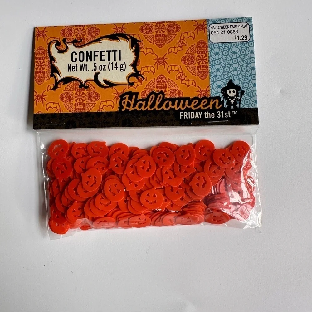 Target Bundle of Halloween Party Supplies. Confetti. Window Gels. Garland. Music